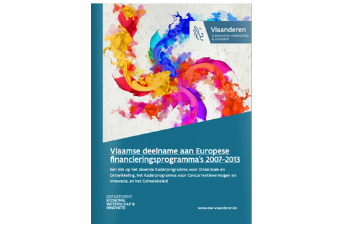 Cover van de Vlaamse deelname aan Europese financieringsprogramma’s 2007-2013