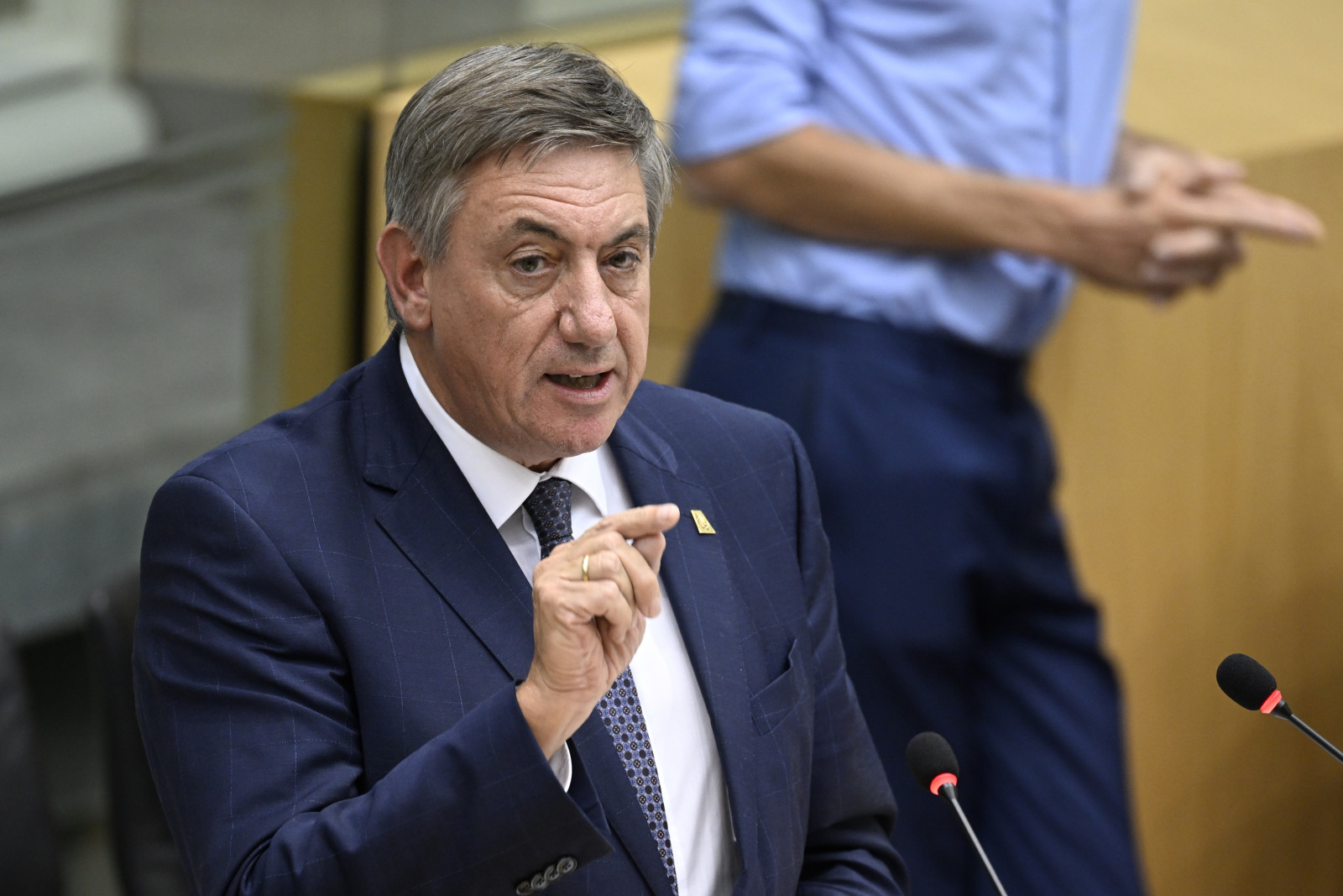 Minister-president Jan Jambon tijdens de Septemberverklaring 2022