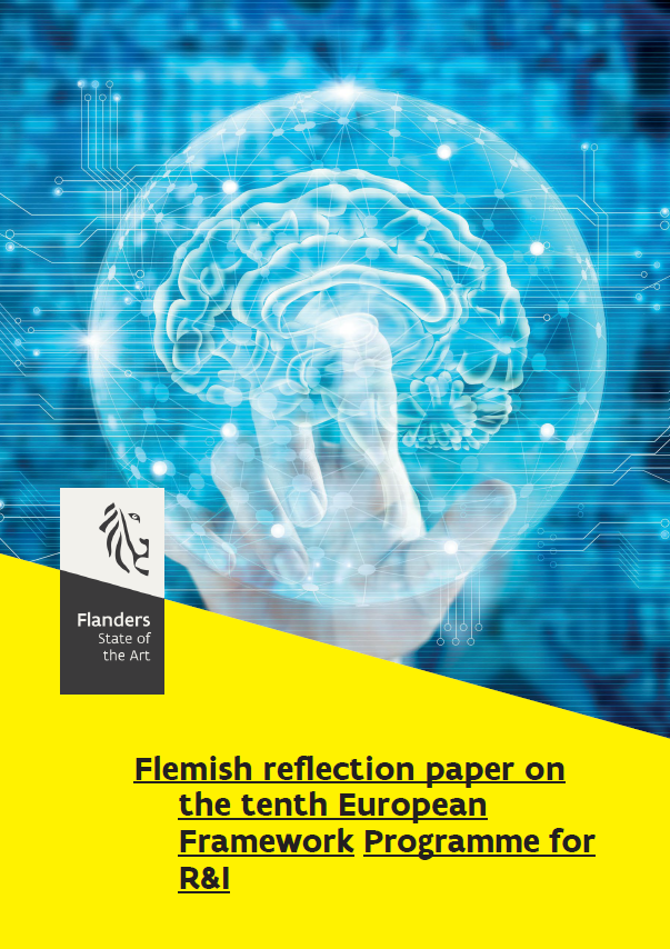 Cover van de publicatie 'Flemish reflection paper on the tenth European Framework Programme for R&I'