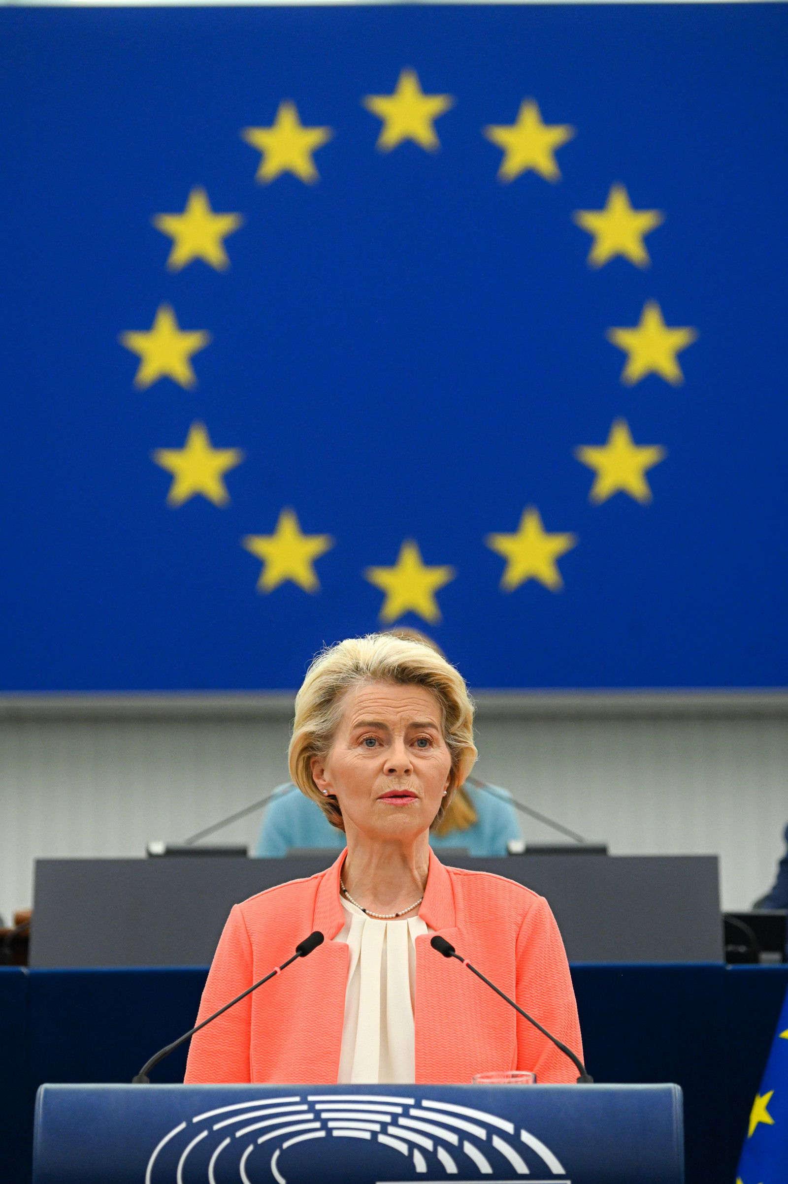 Ursula von der Leyen delivering her 2023 State of the European Union address