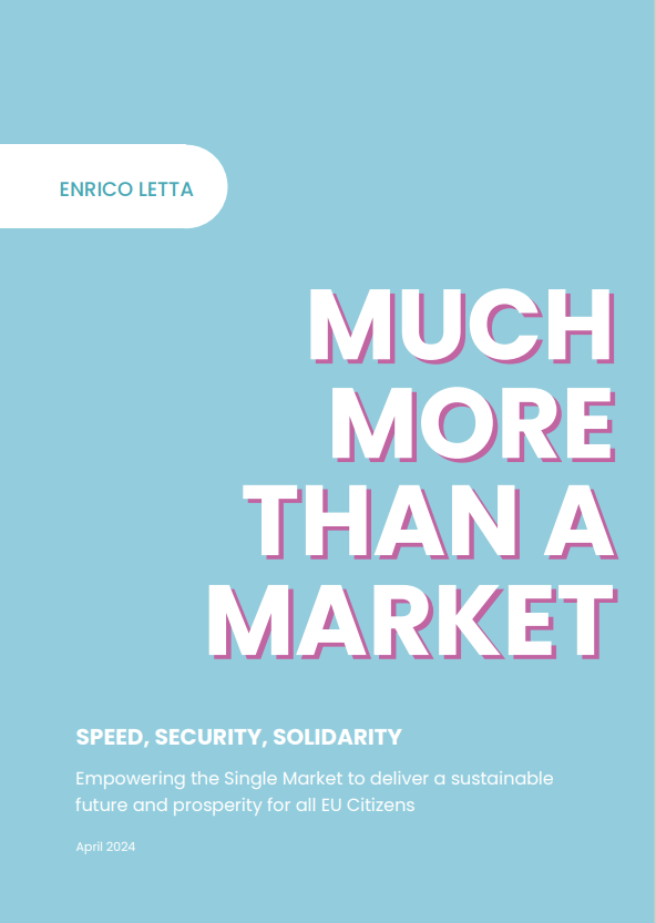 Much more than a market - Enrico Letta - cover