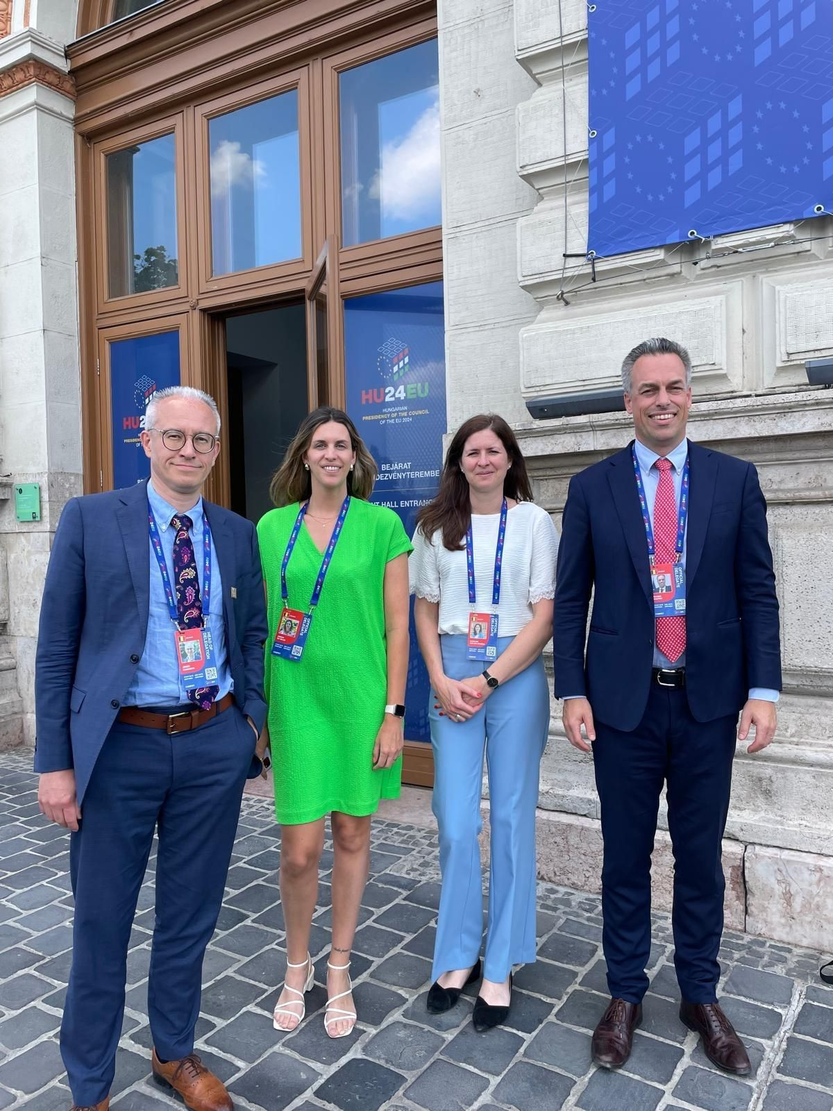 Groepsfoto van de Belgische delegatie