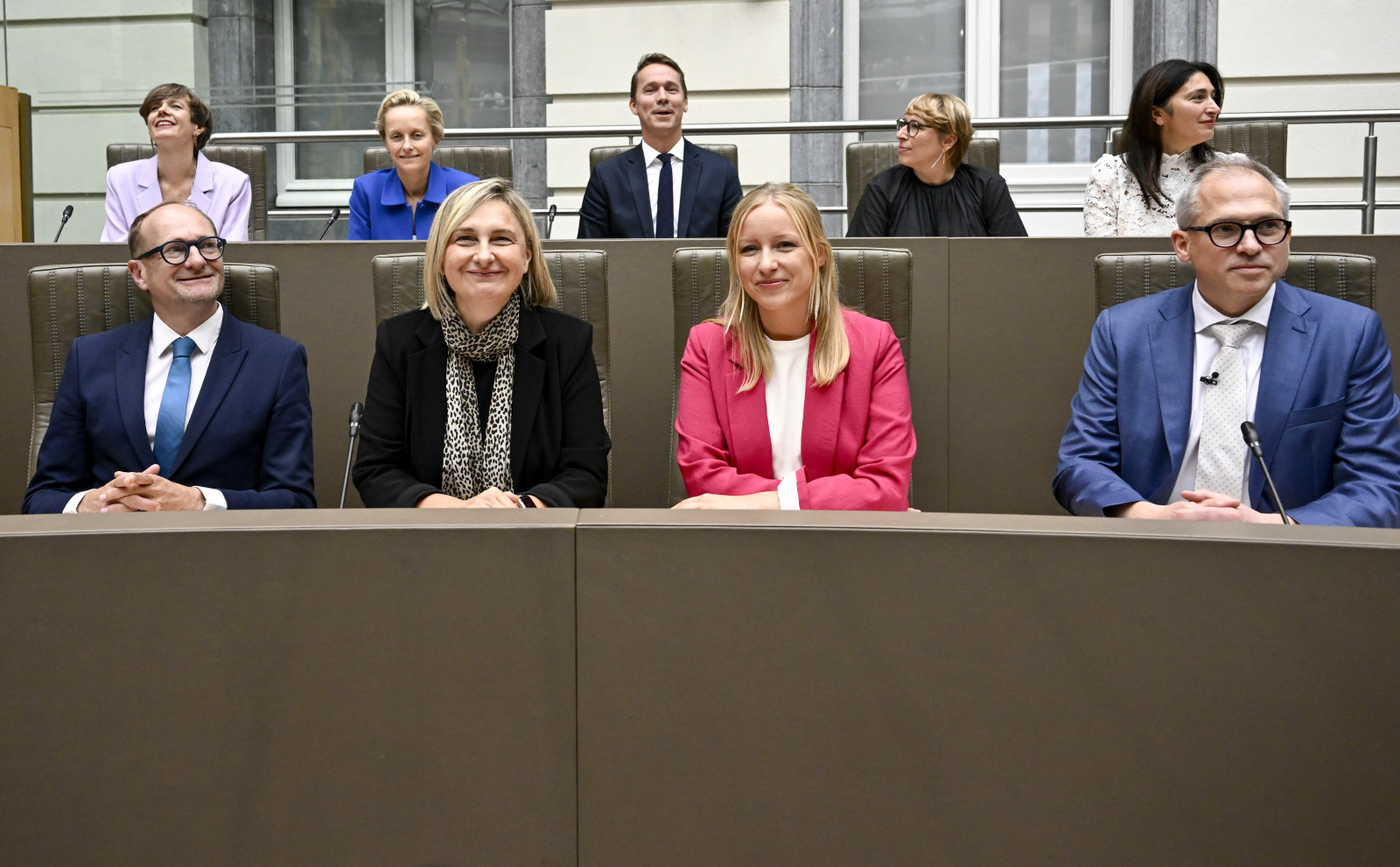 Overzicht van de Vlaamse regering tijdens de Septemberverklaring 2024