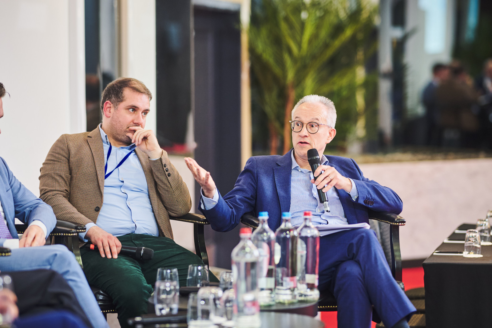 Secretaris-generaal Johan Hanssens tijdens het debat