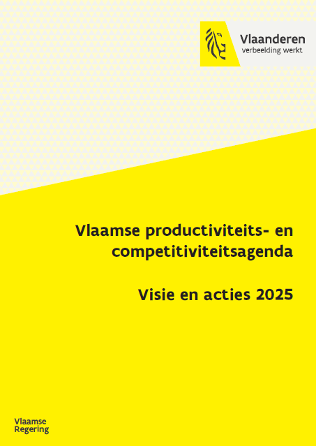 titel 'Vlaamse productiviteits- en competitiviteitsagenda' op gele achtergrond