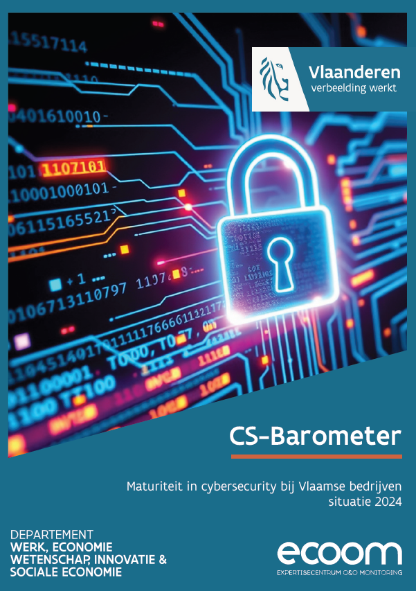 CS-Barometer - Maturiteit in cybersecurity bij Vlaamse bedrijven - situatie 2024 - cover