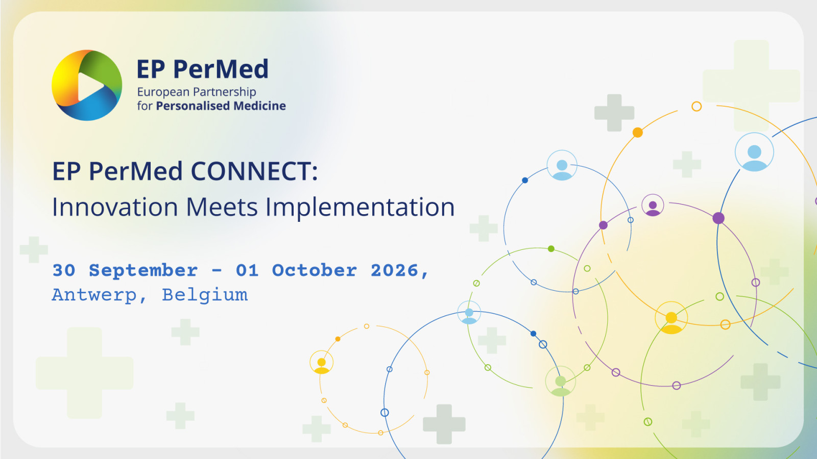 EP PerMed CONNECT - Innovation meets implementation - 30 sept - 1 okt